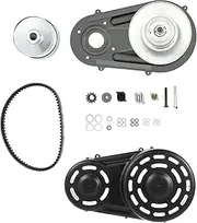 Futchoy 1 Torque Converter 1 Inch Bore Torque Converter 16 hp 40 Series Torque Converter Kit with A 1" Straight Crankshaft with 1/4" Keyway for Go Kart 9HP-16HP Engines