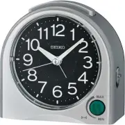 NEW Seiko Marsha Alarm Clock, Silver, 12cm
