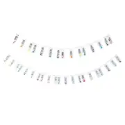 2 Piece Piano Note Sticker Detachable Keyboard Sticker White (PVC Box) 611930