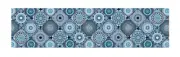 Heat Resistant Dining Table Thermal Runner 120 x 30 cm (Blue Medallions)