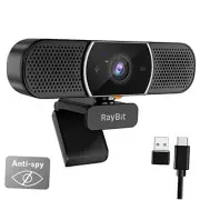 3 in 1 Webcam - 2K HD USB C Webcam with Microphone and Speaker, SeeUpMini
