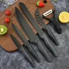 Kitchen Knife Set Chef Paring Carving Cheese Peeler Bread High Carbon Steel Cut