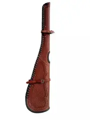 RIFLE SCABBARD HAND TOOLED GENUINE LEATHER WESTERN HARD CASE F/SHIP
