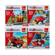 50 Individually Boxed Micro Blocks City Rescue Toy Sets, 4 Styles, Build & Play!