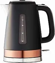 Russell Hobbs Brooklyn Kettle, RHK92COP, 1.7L, Quiet Boil Technology, Blue Light Illumination, Swivel Base, Removable Anti-Scale Filter, Copper