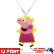 Cartoon Peppa Pig Necklace Fashion Charm Jewellery Accessories Kids Gift Xmas
