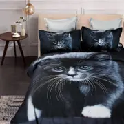 Fabric Fantastic Queen Size Cat Quilt/Doona/Duvet Cover Set