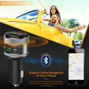 Bluetooth 5.3 FM Transmitter for Car, 3.0 Wireless Bluetooth FM Radio Adapter