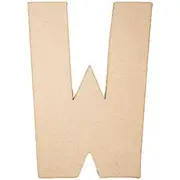 Craftsmart Paper Mache Letter W