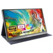 KYY Portable Monitor 15.6inch 1080P FHD USB-C HDMI Computer Display HDR IPS G...