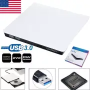 USB 3.0 CD/DVD-RW Writer Drive Reader Player Driver For Mac PC Laptop External