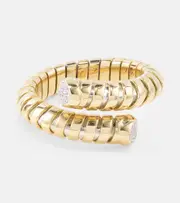 [Marina B] Marina B Trisolina Bypass 18kt gold ring with diamonds N gold