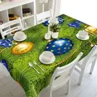 Silver Bells 3D Tablecloth Table cover Cloth Rectangle Wedding Party Banquet