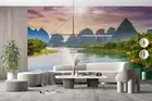 3D Sky Mountain River Wallpaper Wall Murals Removable Wallpaper 69