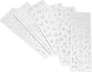 6pcs Nail Art Stampers Stencils Nail Stamping Plates Nail Stamper Templates