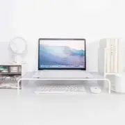 White Mesh Metal Computer PC Laptop Desktop Monitor Stand Riser Organiser Drawer