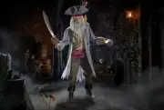 7' ANIMATED LED CAPTAIN CUTS SERVO PIRATE HALLOWEEN ANIMATRONIC - HOME DEPOT New