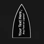 GUITAR TRUSS ROD COVER Custom Engraved For ESP or LTD - PERSONALIZED TEXT Black