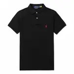 POLO RALPH LAUREN RL 熱銷刺繡小馬短袖POLO衫(CUSTOM SLIM FIT)-黑色