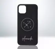 Custom Zodiac Sign Leather Case for iPhone 7 / 8 / X / XS / XR / 11 / 12 / 13