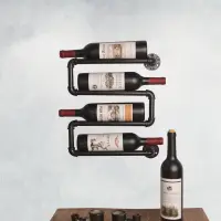 在飛比找蝦皮購物優惠-簡約現代單瓶紅酒展示架 實木紅酒架擺件 家用客廳葡萄酒架 酒