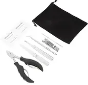 Baluue 7pc Nail Clipper Set Manicure Kit Tool Grooming Kit for Fingernails Toenails