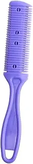VICASKY Double Sided Hair Cutter Comb with Stainless Steel Razor for Precision Trimming for Long and Short Hair at Home Purple