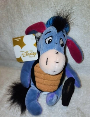 Eeyore Disney Store Mini Bean Bag Baseball Catcher RETIRED 8" Plush NWT