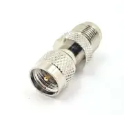 2pcs RF Coax Adapter Mini UHF Male to TNC Female Delrin Insulation Nickel Plated