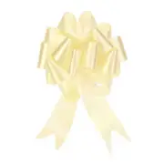 20pcs 6 Inch Large Pull Bow Big Gift Wrapping Ribbon Beige for Christmas Bow