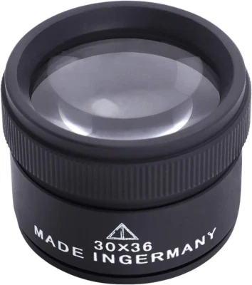 Lupa 30X Óptica Lupas Lupa Bucle Portátil De Mano De Bolsillo Joyería