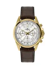 JACQUES LEMANS Men Quartz Casual Watch Classic Dress Silver Dial Waterproof Roun