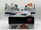 New Nike Air Jordan 4 Retro Military Blue 2024 Size 10 Authentic Aj4 DS Rare