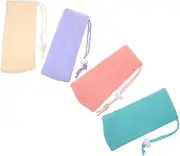 [Baluue] Hanging Toiletry Bag Travel 4 Pack Soap Mesh Bag Soap Holder Exfoliating Shampoo Bar Pouch