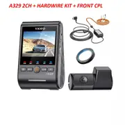 VIOFO A329 2CH First 4K 60FPS Front+ 2K Rear Wi-Fi 6 HDR with Sony STARVIS 2 + Hardwire Kit(HK4)