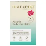 Marzena Natural Body Wax Strips 20 Strips