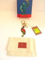 Etro Keyring Chain NWT Colorful Pelican Fob Purse Charm Retail $275