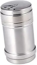 Cabilock 1Pc Adjustable Stainless Steel Spice Shaker Rotatable Seasoning Canister for Salt Sugar Pepper Kitchen Condiment Container