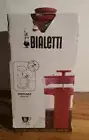 Bialetti Coffee French Press 8 Cups 1L Clear Removable Glass Jar Red Italy NEW