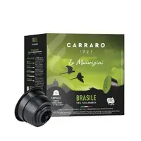 在飛比找momo購物網優惠-【CARRARO】巴西 Brasile 咖啡膠囊(16顆/盒