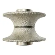 Shape V Bull nose 4cm brazed diamond router bit position 1
