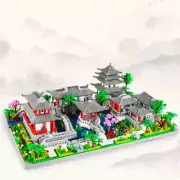 Building Blocks Suzhou Garden Scene Micro Particle Assembly Toy High Difficulty