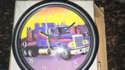 Big Rig Wall Clock , 10" NIB