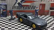 JOHNNY LIGHTNING 1998 DODGE VIPER CUSTOM LOOSE "MATTE BLACK SATIN" COLLECTION