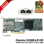 Dell Dual-Ports SFP+ 10GbE PCIe Network Adapter WM7MN 510-0124-31 110-1155-31
