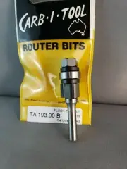 Router Bit - 3 Wing STRAIGHT FLUSH TRIM 1/4 shk ( CARB-I-TOOL)