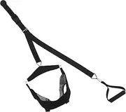 Baluue 1 Set Belt Portable Stretcher Head Door Strap Hammock Snoring Straps Brace Spine Massager Net Black