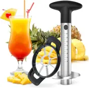 OOKUU Pineapple Corer Cutter, Stainless Steel Fruit Peeler Slicer [Upgraded,