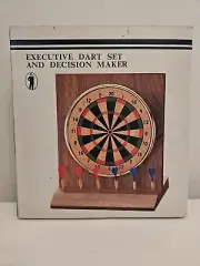 Executive Dart Set And Decision Maker Desktop 6 Darts New In Box