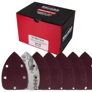 150 Grit Mouse Sander Sandpaper Sheets Box of 45 Hook & Loop Pads - Woodworking
